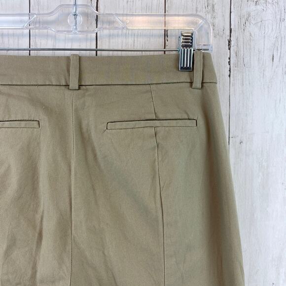 J. Crew Mercantile Khaki Tan Effortless Slim-Fit Crop Chino Pants J9743 Size 4 - Picture 6 of 12